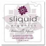 Sliquid Organics Natural Lubricating Gel - .17 Oz Pillow Sliquid