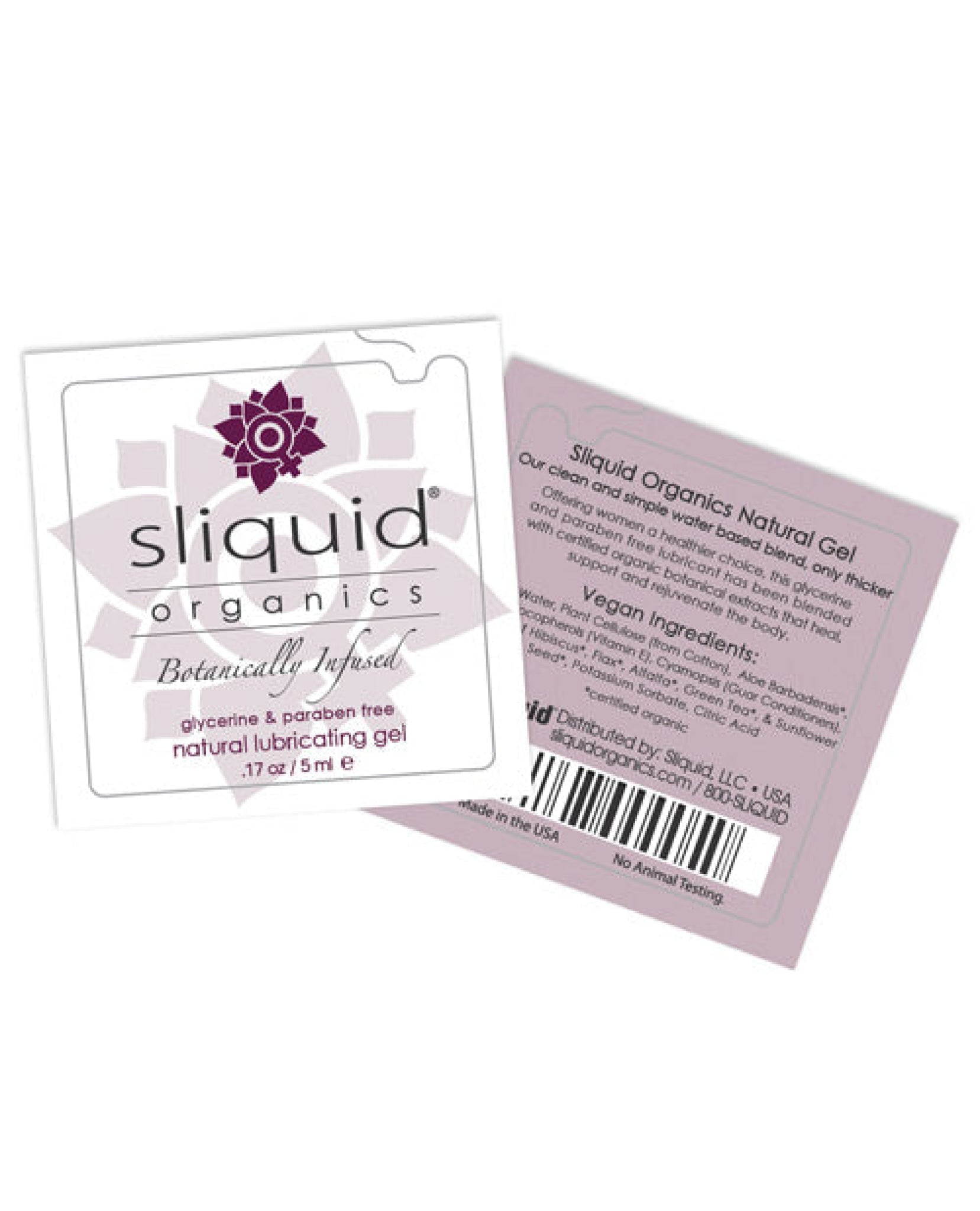 Sliquid Organics Natural Lubricating Gel - .17 Oz Pillow Sliquid
