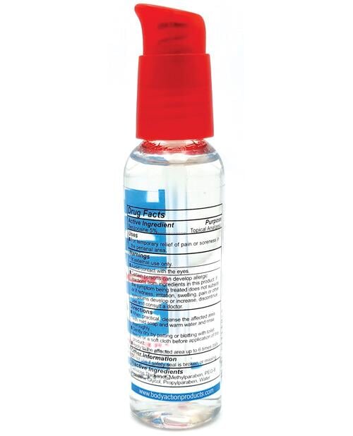Anal Glide Extra Anal Lubricant & Desensitizer - 2 Oz Pump Bottle Body Action