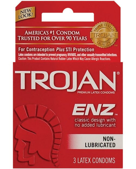 Trojan Enz Non-lubricated - Box Of 3 Trojan 1657