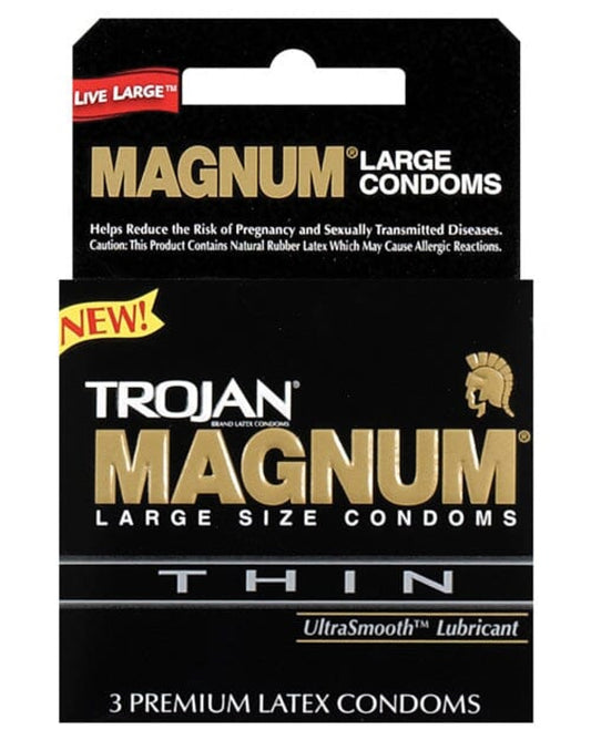 Trojan Magnum Thin Condoms - Box Of 3 Trojan 500