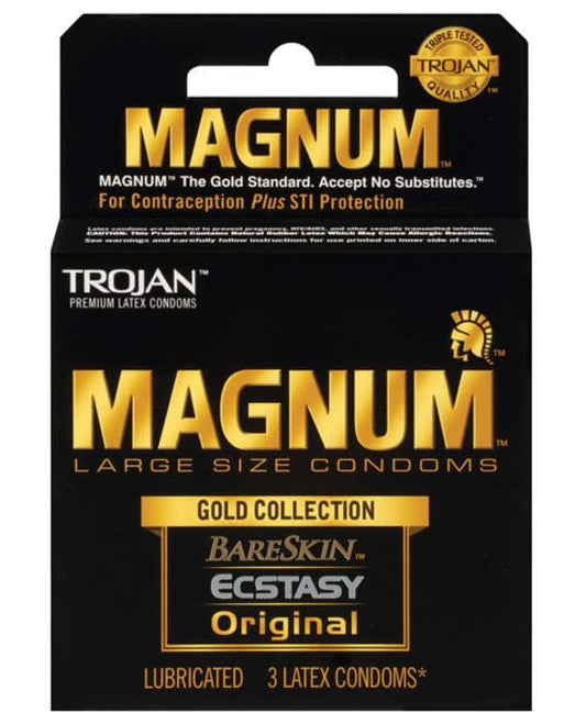 Trojan Magnum Gold Collection - Box Of 3 Trojan 500
