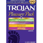 Trojan Pleasure Condoms - Asst. Box Of 12 Trojan