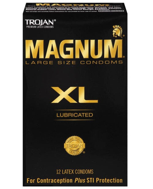 Trojan Magnum Xl Lubricated Condom - Box Of 12 Trojan 500