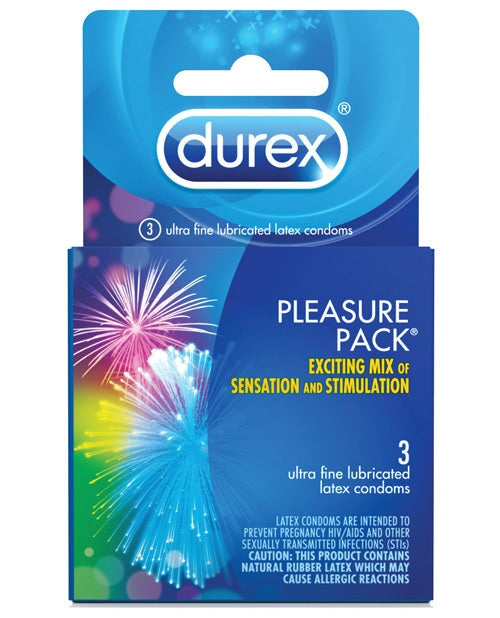 Durex Condom Pleasure Pack - Box Of 3 Durex