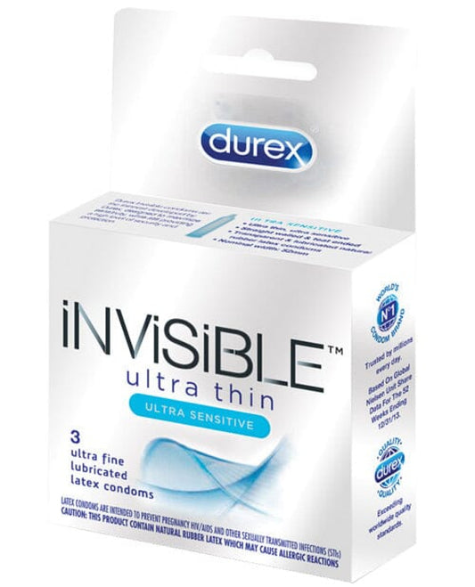 Durex Invisible Ulta Thin Condom - Box Of 3 Durex 500