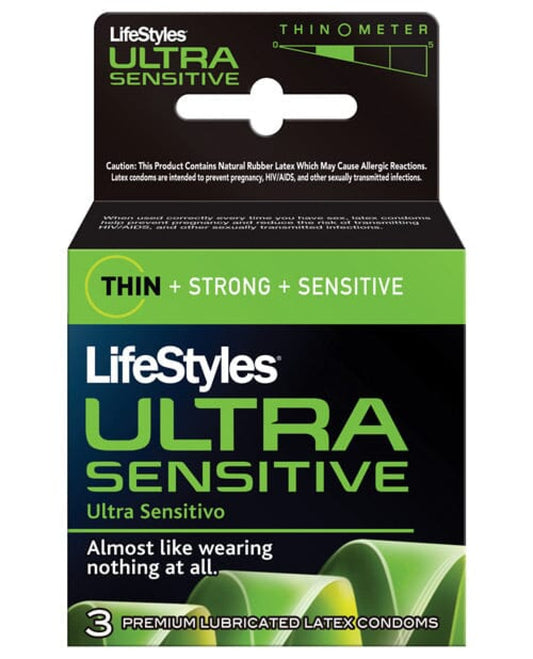 Lifestyles Ultra Sensitive - Box Of 3 Lifestyles 1657