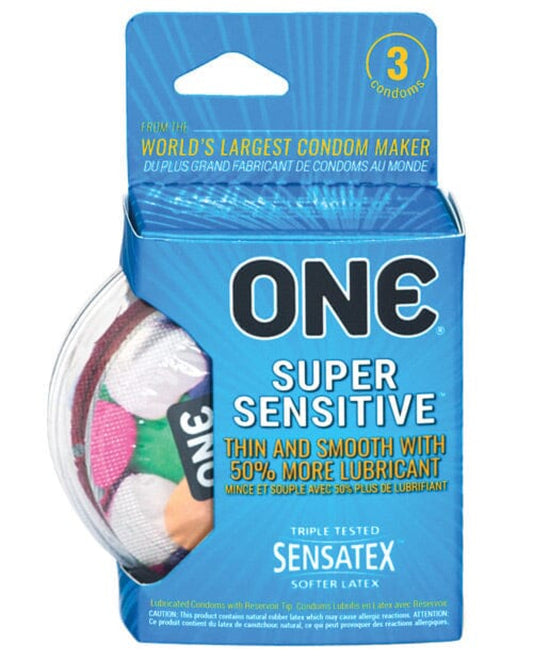 One Super Sensitive Condoms - Box Of 3 One 500