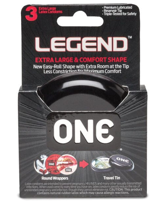 One The Legend Xl Condoms - Box Of 3 One 500