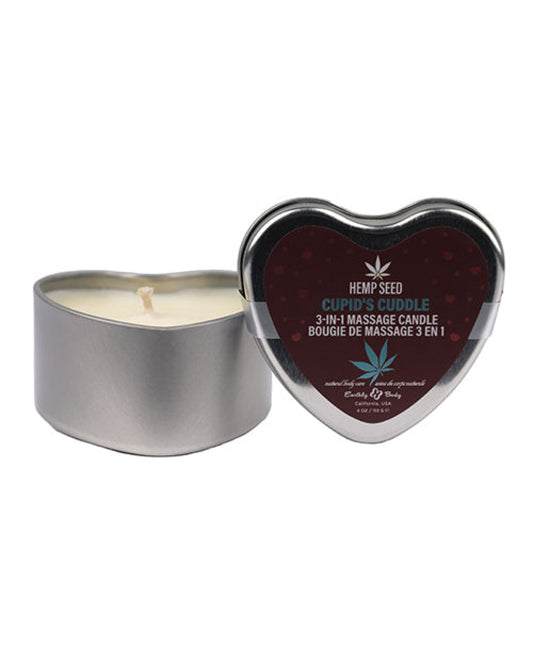 Earthly Body 2024 Valentines 3 In 1 Massage Heart Candle - 4 Oz Earthly Body 1657