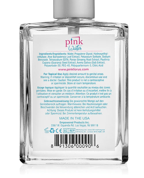 Pink Water Based Lubricant - 4 Oz Bottle W-pump PINK®