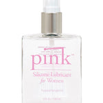 Pink Silicone Lube - 4 Oz Glass Bottle PINK®