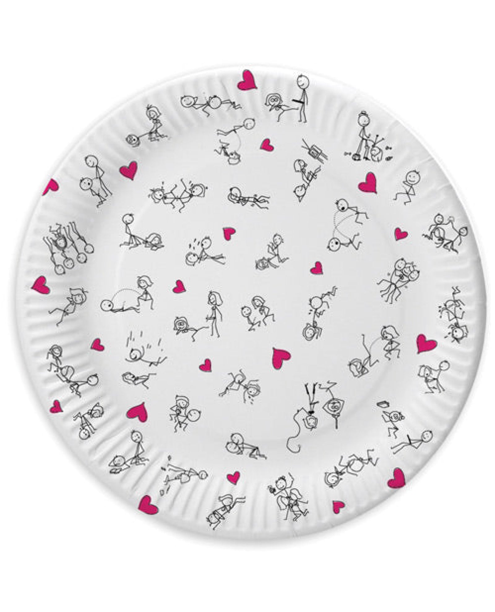7" Dirty Dishes Position Plates - Bag Of 8 Little Genie