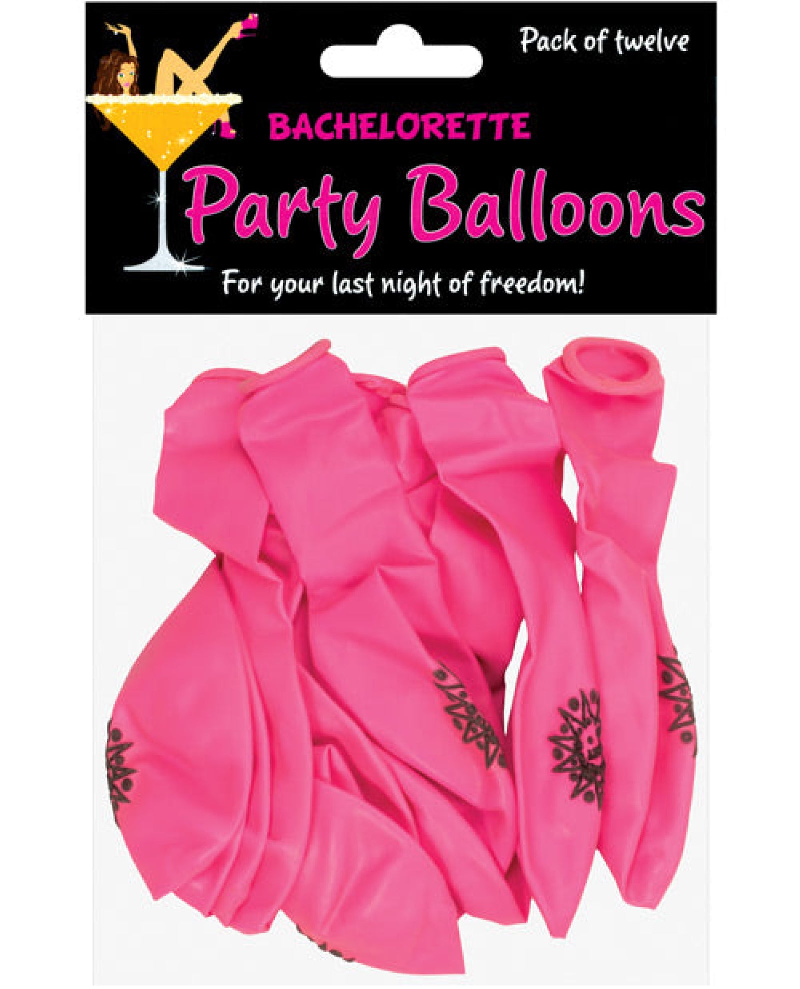 Bachelorette Party Balloons - Pack Of 12 Omg International