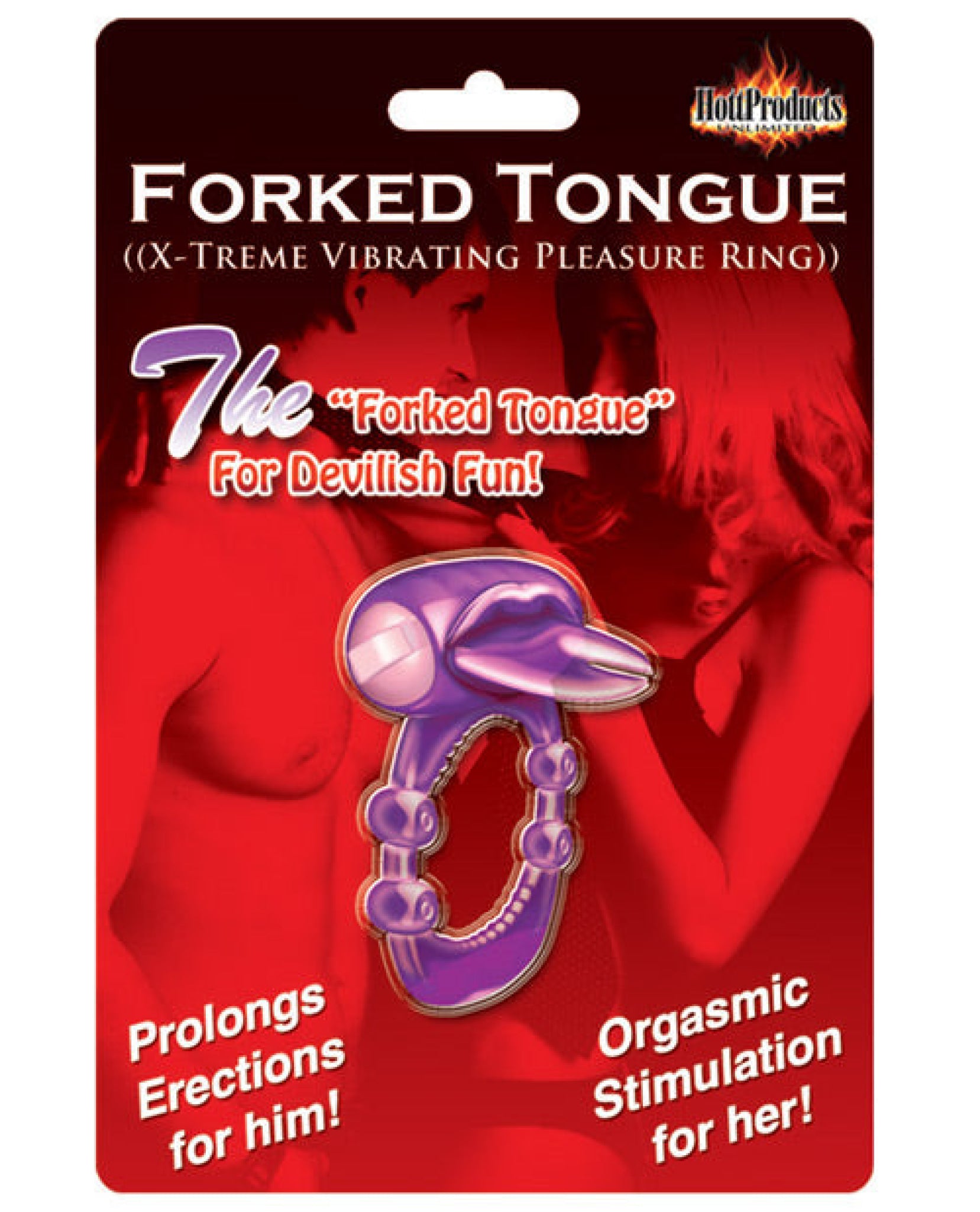 Forked Tongue X-treme Vibrating Pleasure Ring Hott Products