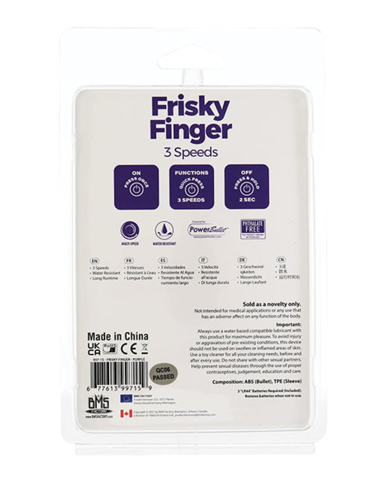 Frisky Finger Unisex Stimulator BMS
