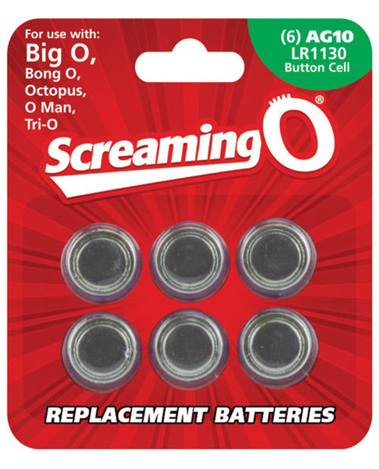 Screaming O Ag10 Batteries - Sheet Of 6 (bigo ,octo, Bongo,trio,oman,bango) Screaming O 500