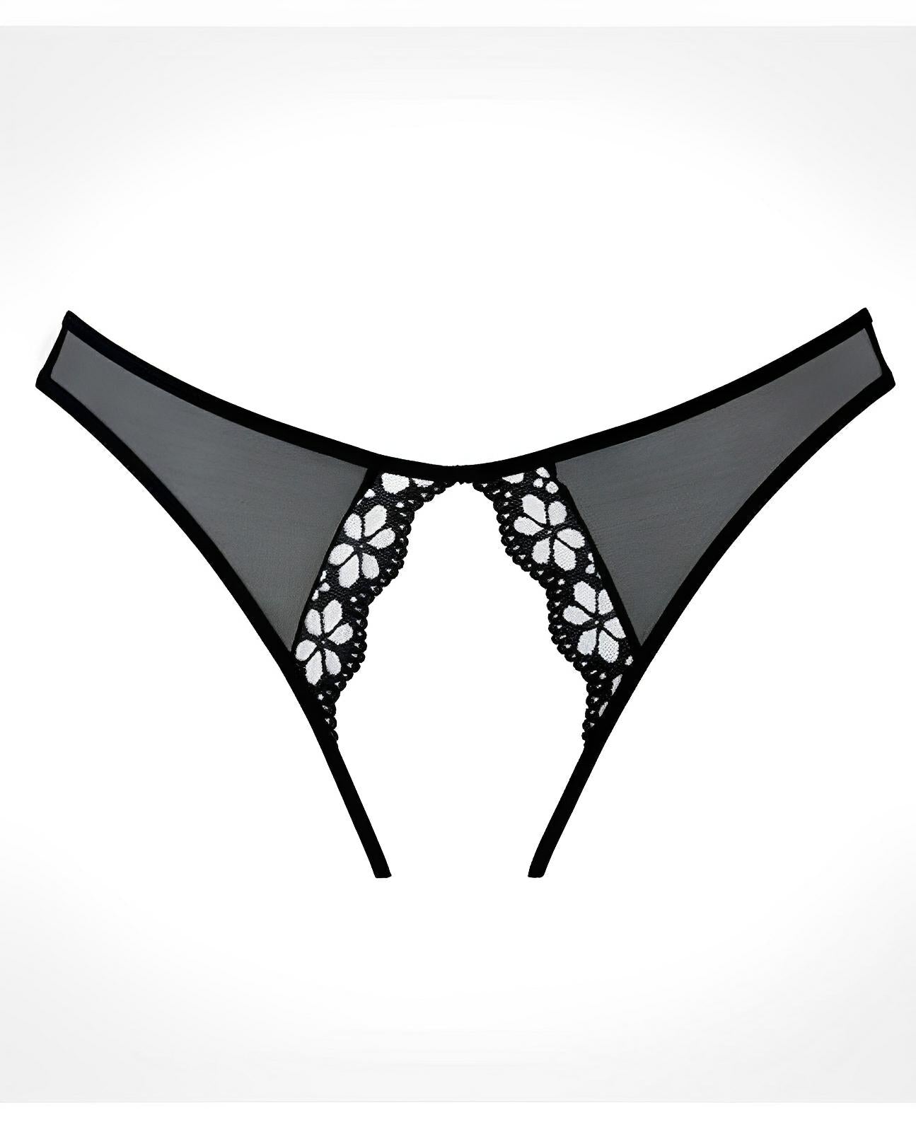 Adore Mirabelle Plum Panty Black O-s Allure