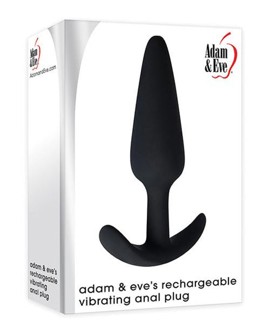 Adam & Eve's Rechargeable Vibrating Anal Plug - Black Evolved Novelties INC 500