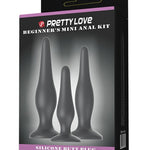 Pretty Love Beginner's Mini Anal Kit - Black Set Of 3 Pretty Love