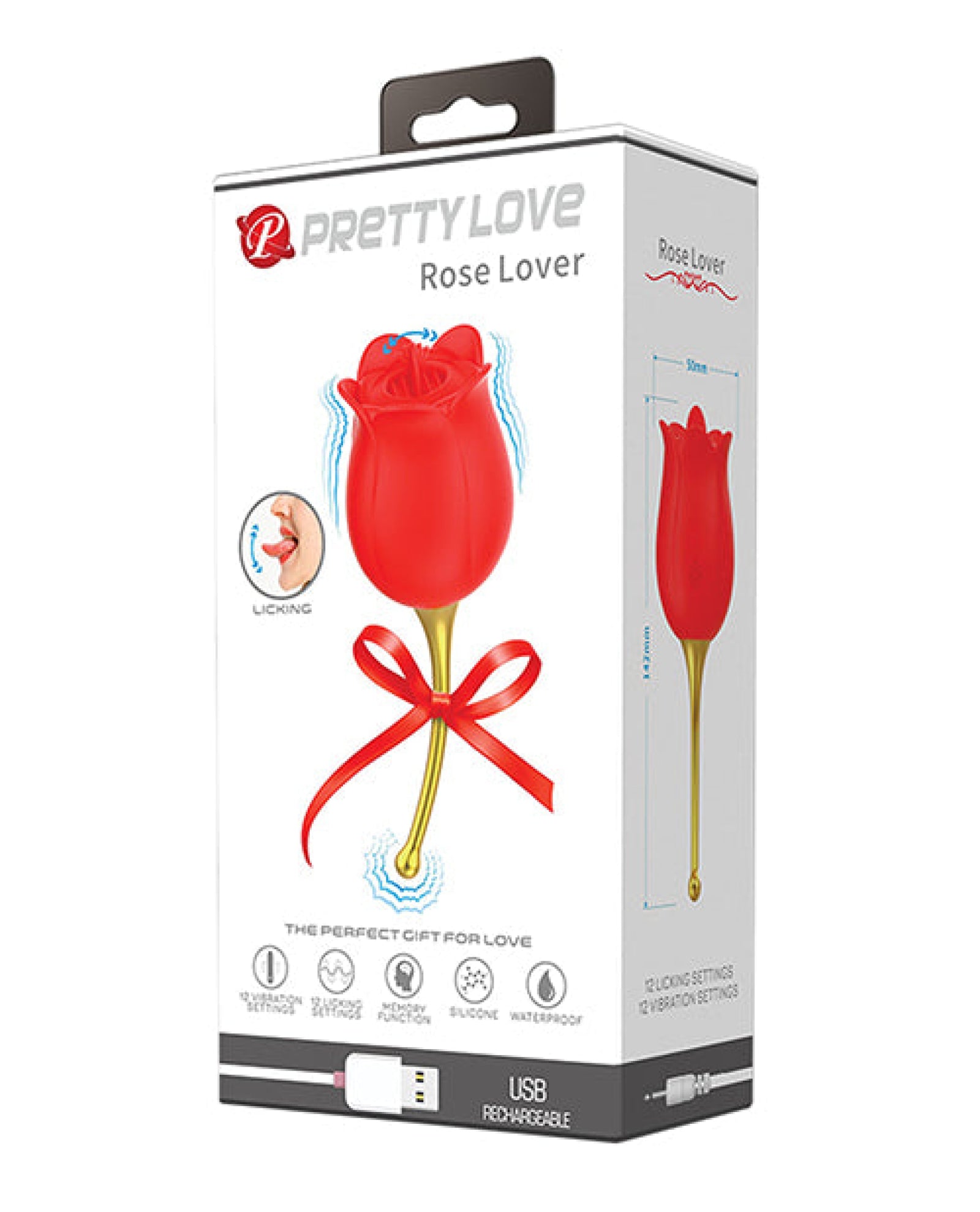 Pretty Love Licking Rose Lover Dual Ended - Rose Pretty Love
