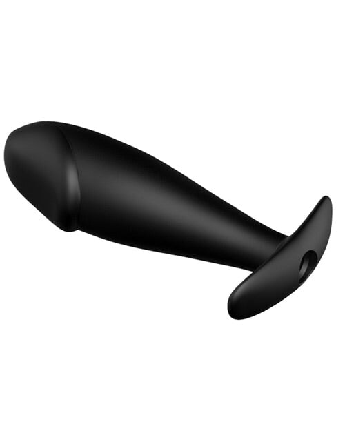 Pretty Love Vibrating Penis Shaped Butt Plug - Black Pretty Love