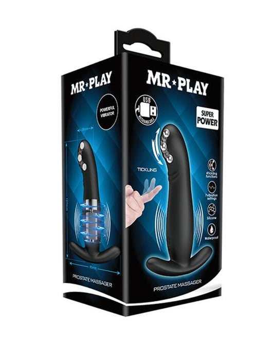 Mr. Play Rolling Bead Prostate Massager - Black Mr. Play 1657