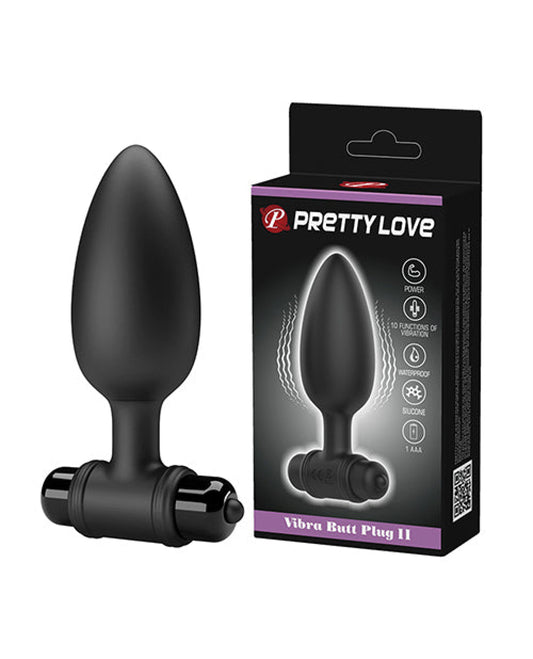 Pretty Love Vibra Butt Plug Ii - Black Pretty Love 1657