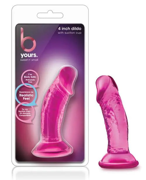 "Blush B Yours Sweet N Small 4"" Dildo W/ Suction Cup" Blush