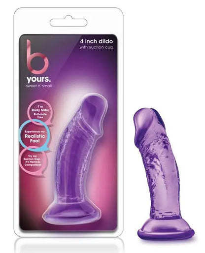 "Blush B Yours Sweet N Small 4"" Dildo W/ Suction Cup" Blush