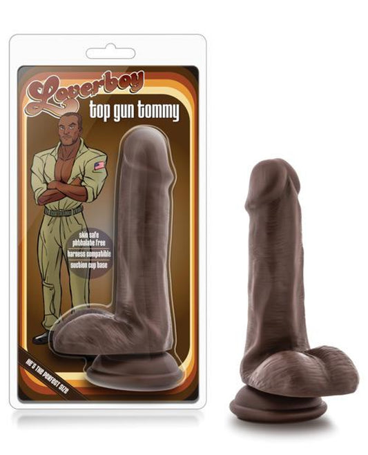 Blush Loverboy Top Gun Tommy 6" Realistic Cock - Chocolate Blush 1657