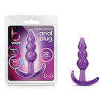 Blush B Yours Triple Bead Anal Plug - Purple Blush Novelties