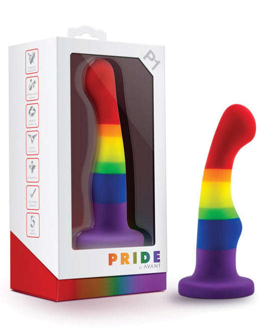 Blush Avant P1 Gay Pride Silicone Dong - Freedom Blush 1657