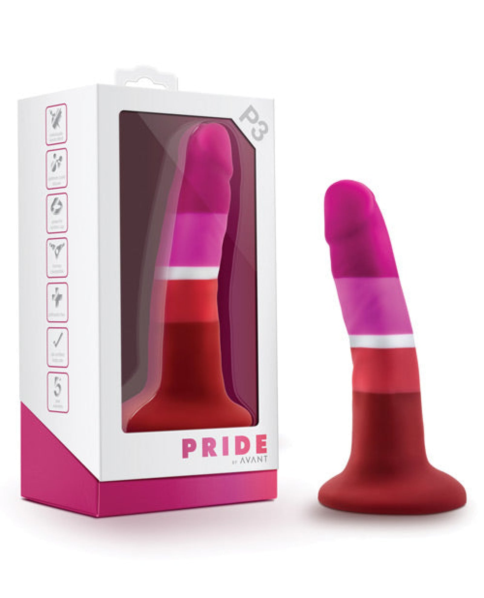 Blush Avant P3 Lesbian Pride Silicone Dong - Beauty Blush