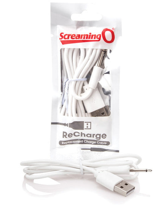 Screaming O Recharge Charging Cable - White Screaming O 1657