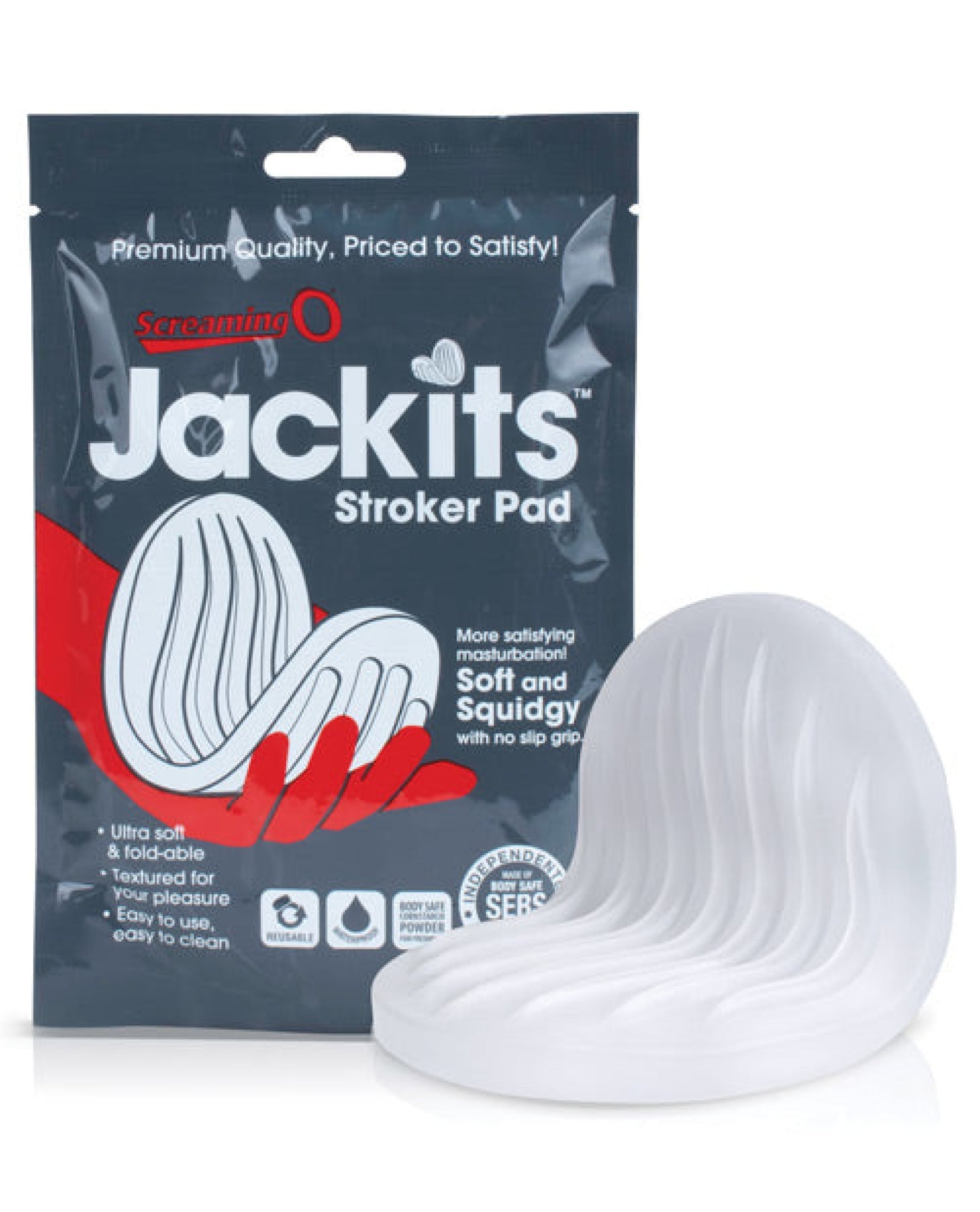 Screaming O Jackits Stroker Pad - Clear Screaming O