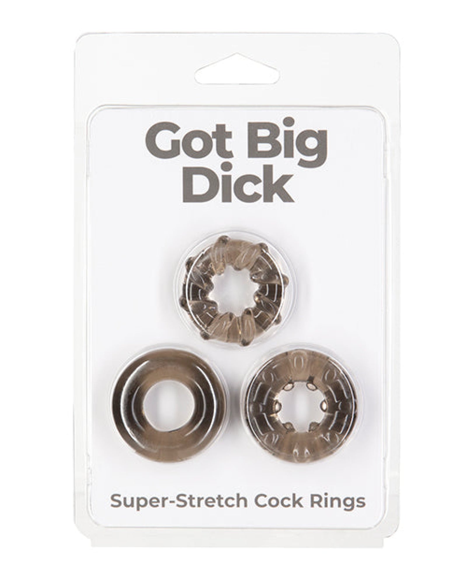 Got Big Dick 3 Pack Cock Rings - Black BMS