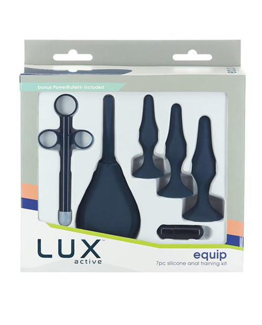 Lux Active Equip Silicone Anal Training Kit - Dark Blue BMS 500