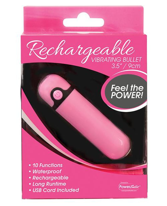 Simple & True Rechargeable Vibrating Bullet - Pink BMS 1657