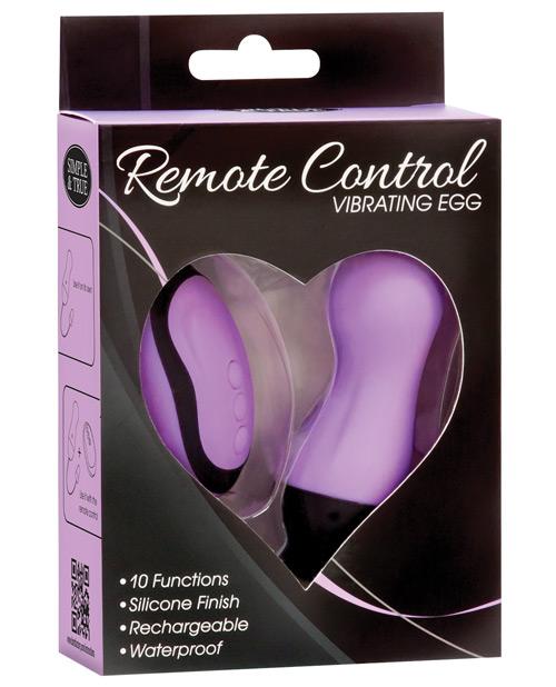 Powerbullet Remote Control Vibrating Egg - Purple BMS 1657