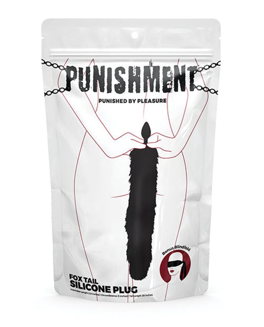Punishment Fox Tail Plug - Black BMS 1657