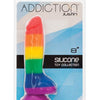 Addiction Justin 8" Dildo - Rainbow BMS