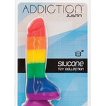 Addiction Justin 8" Dildo - Rainbow BMS
