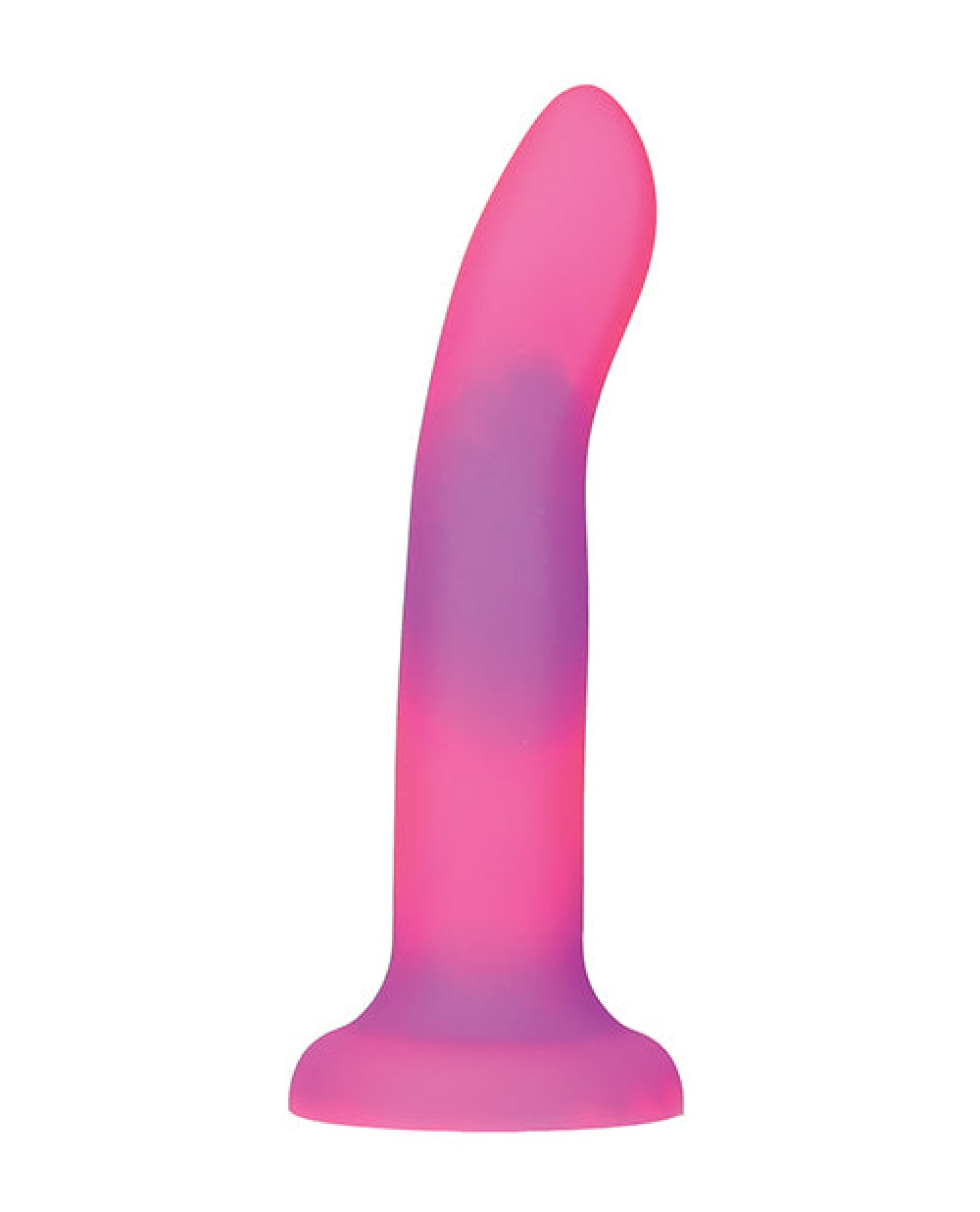 Addiction 8" Rave Glow In The Dark Dong - Pink-purple BMS