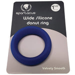 Spartacus 1.5" Wide Silicone Donut Ring - Blue Spartacus