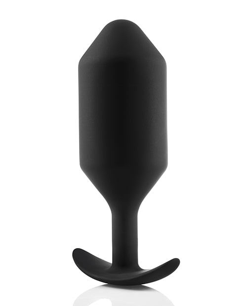 B-vibe Weighted Snug Plug 6 - 515 G Black B-vibe