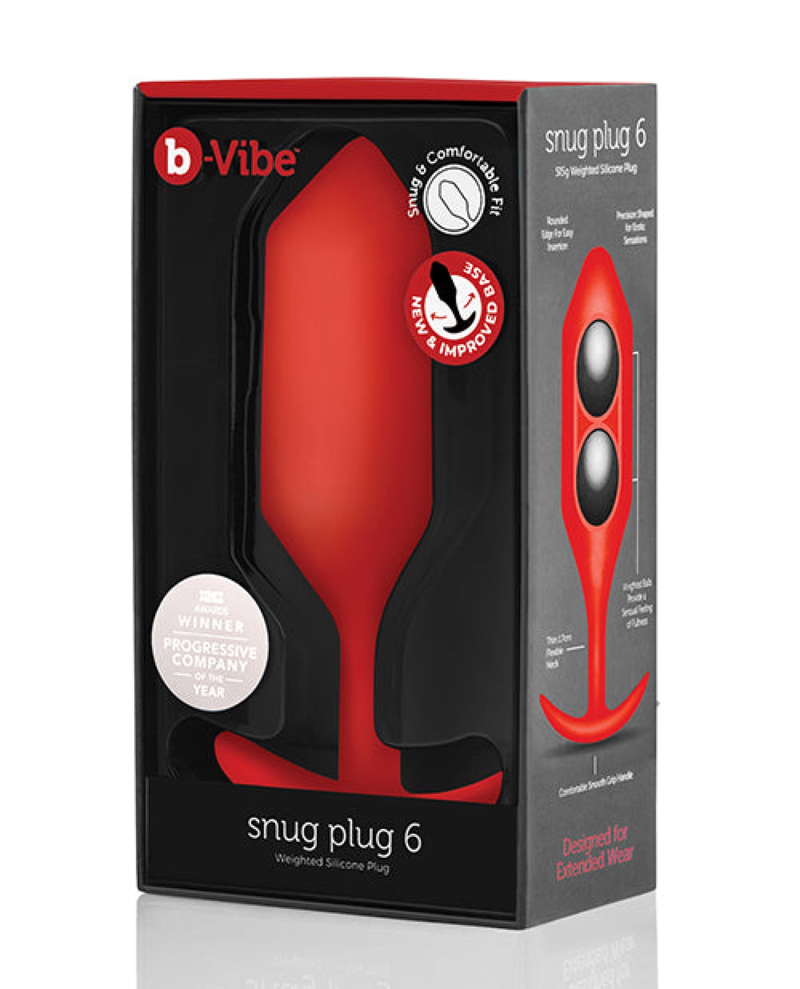 B-vibe Weighted Snug Plug 6 - G B-vibe
