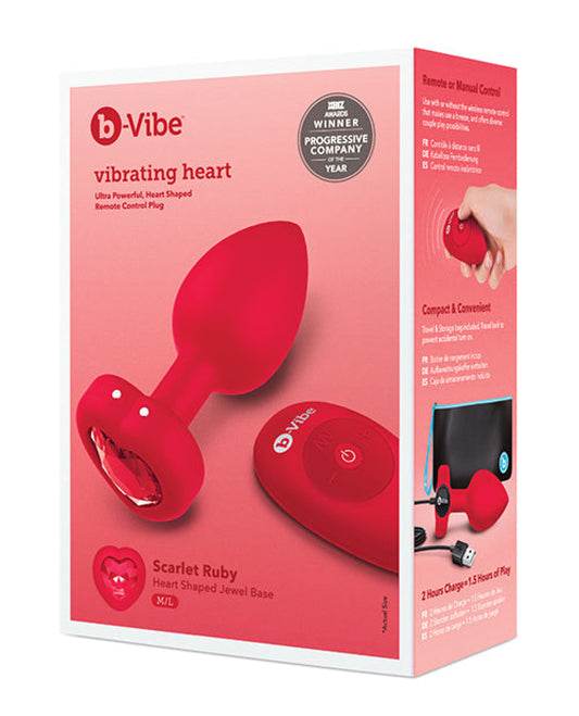 B-vibe Vibrating Heart Plug B-vibe 1657