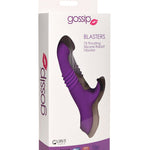 Curve Toys Gossip Blasters 7x Thrusting Silicone Rabbit Vibrator - Violet Curve Toys