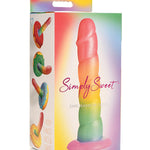 Curve Toys Simply Sweet 6.5" Rainbow Dildo Curve Toys